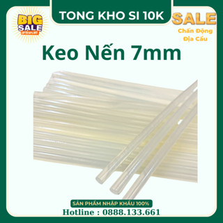 [ 1 KG ] Sỉ 1kg keo nến bé sillicon (khoảng gần 100 cây) trong suốt dính tốt, keo nến silicon nhỏ
