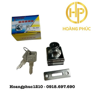 [Chìa thau] Khoá cửa tủ mở kính 5-8mm loại xịn nước xi bóng đẹp