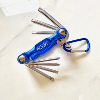 Bộ lục giác gập [CAO CẤP] thép nguyên khối EU-LONG - Bộ lục giác gập gọn, tiện lợi 8 chi tiết