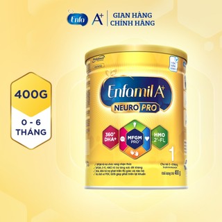 Sữa bột enfamil a+ neuropro 1 - fl hmo vị nhạt dễ uống - 400g