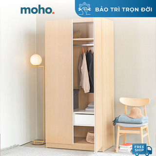 Tủ Quần Áo Gỗ 2 Cánh MOHO VIENNA 201 4 Màu