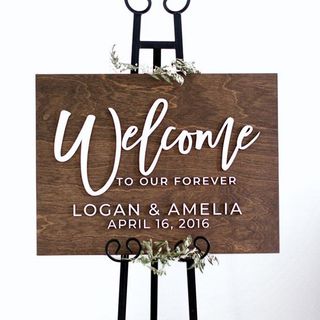 Bảng gỗ cổng chào đám cưới Phụ Kiện Decor Trang Trí Tiệc Cưới, Đám Hỏi Wedding drop box|TITARO