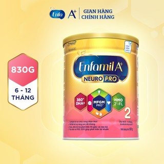 Sữa bột enfamil a+ neuropro 2 - fl hmo vị nhạt dễ uống – 830g