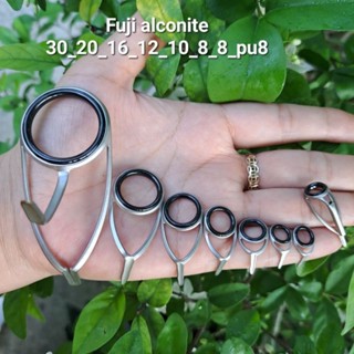  1 bộ khoen fuji alconit đềpa 2 chân còn lại 1 chân.hợp dựng cần lure lóc,ghềnh,chép... 