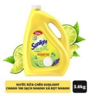 nước rửa chén sunlight chanh 100 3,6kg