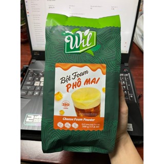 Bột foam phô mai Wil 500g làm kem trên trà sữa, cafe, trà sen vàng giải khát sánh đậm chất kem bền