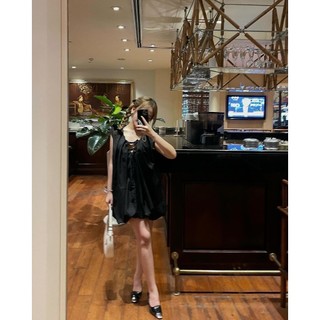 ✿ ĐẦM BÍ ĐEN NƠ NGỰC ✿