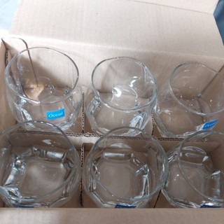 LY THỦY TINH BẦU SỌC OCEAN ( LY CAO CẤP THÁI LAN )