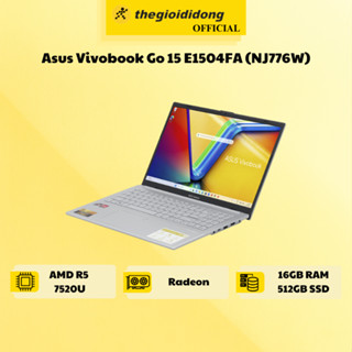 Laptop Asus Vivobook Go 15 E1504FA R5 7520U/16GB/512GB/Chuột/Win11 (NJ776W)