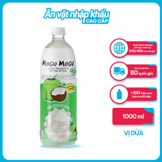 [MUA 1 TẶNG 1 DATE 27/8] Nước Thạch Dừa Mogu Mogu Nhập Khẩu Thái Lan Chính Hãng Nhiều Vị Lựa Chọn (Chai 1L)