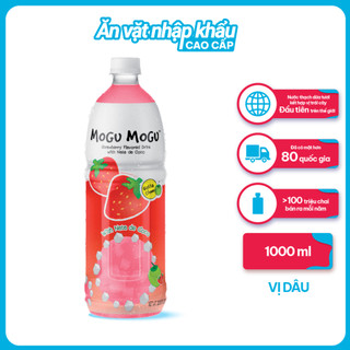 [MUA 1 TẶNG 1 DATE 27/8] Nước Thạch Dừa Mogu Mogu Nhập Khẩu Thái Lan Chính Hãng Nhiều Vị Lựa Chọn (Chai 1L)