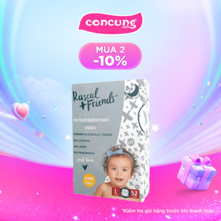 Tã/bỉm quần rascal & friends cho bé size l 10-15kg 52 miếng