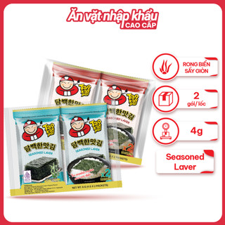 [3 LỐC TẶNG 1 GÓI SACHI PHỦ VỊ] Snack Rong Biển Trộn Cơm Cho Bé TaoKaeNoi Seasoned Laver - Vị Truyền Thống/ Cay (Lốc 2)
