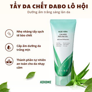 Tẩy Da Chết - Gel Tẩy Tế Bào Chết Lô Hội Dabo Hàn Quốc -  Aloe stem rich moisture Peeling Gel 180ml