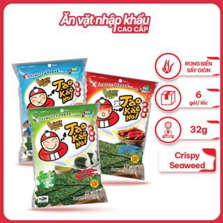 [GÓI TO 32G] Snack Rong Biển Taokaenoi CRISPY SEAWEED Thái Lan nhiều vị 32g