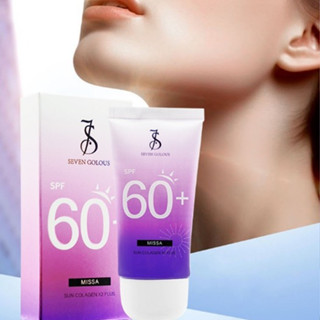  Kem chống nắng nâng tông trắng hồng lâu trôi SEVEN GOLOUS chỉ số chống nắng cao SPF 60+ PA +++ 