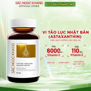 Viên uống đẹp da - chống lão hóa - nám sạm tàn nhan Sắc Ngọc Khang Vi Tảo Lục [Hộp 60 Viên]
