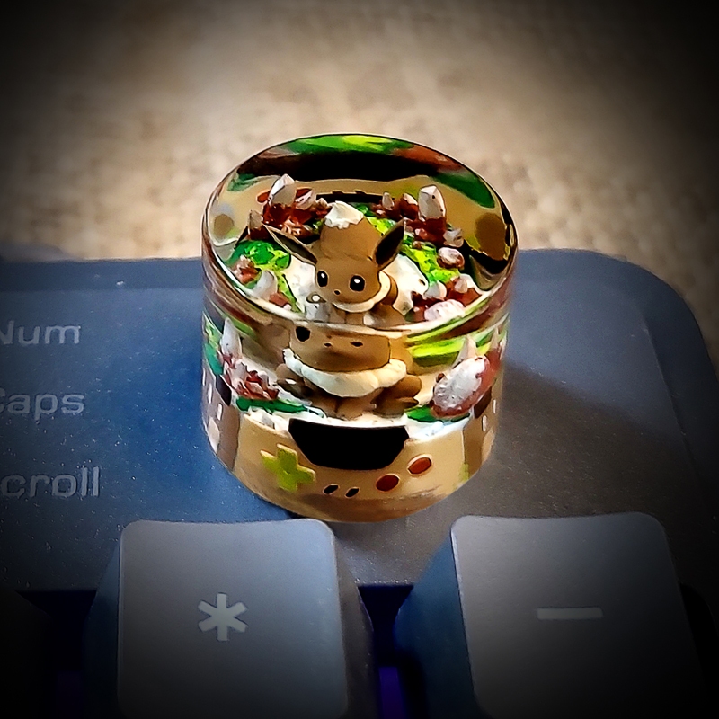 Eevee knob, knob eevee new, nút điều chỉnh âm lượng Pokemon, pokemon eevee