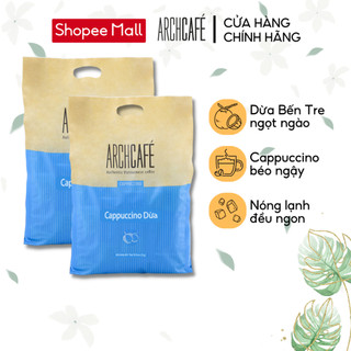 Combo 2 Túi Cà phê Cappuccino Dừa - Cafe hoà tan Archcafé