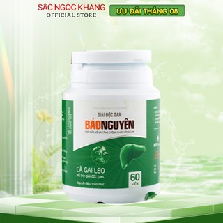 Giải độc gan Bảo nguyên Sắc Ngọc Khang  hổ trợ giải độc gan, giúp bảo vệ và tăng cường chức năng [hộp 60 viên]
