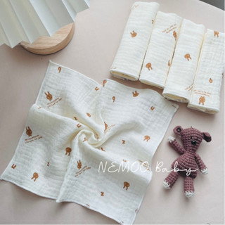 Khăn sữa khăn xô muslin cho bé loại 2 lớp