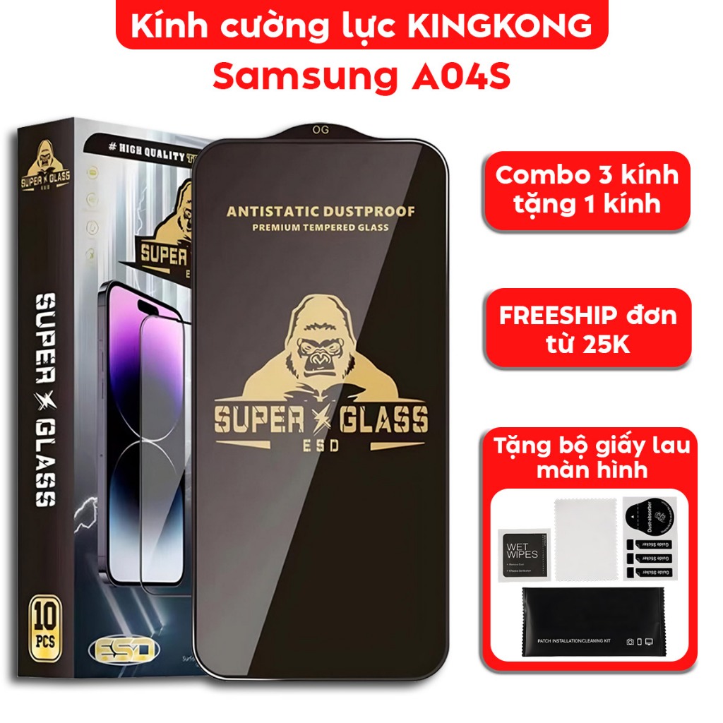 Kính cường lực Samsung A04S - Cường lực Samsung A04S trong suốt, cao cấp full màn [41]