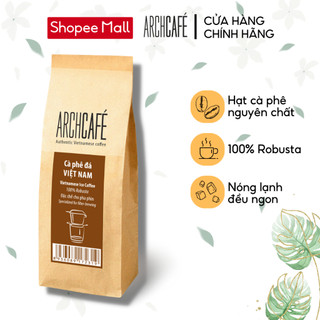Cà phê đá Việt Nam (nhãn nâu) - Cà phê bột rang xay Archcafé (500g/túi)