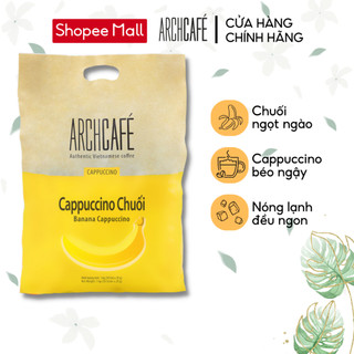 Túi Cà phê Cappuccino Chuối - Cafe hoà tan Archcafé (túi 50 gói x 20g)