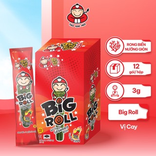 [MUA 4 HỘP (6 GÓI/HỘP) TẶNG 2 GÓI KEM UỐNG MOGU] Snack Rong Biển Taokaenoi Big Roll Ăn Vặt Giòn Tan Thái Lan