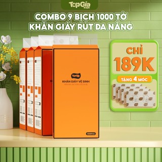 Khăn giấy vệ sinh rút TopGiaKids, dùng khô hoặc dùng ướt an toàn và dịu êm khi vệ sinh cho bé