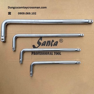 1/2" Cần siết đầu cong, cần cong L SANTA dài 10in 250mm, 12in 300mm, 14in 350mm, 18in 406mm