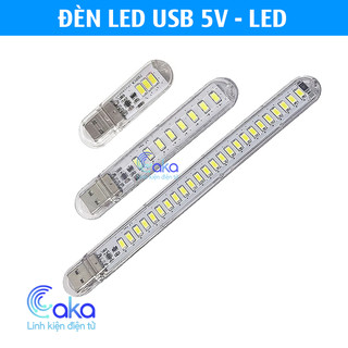 Đèn led usb siêu sáng 3 8 24 Led cắm máy tính laptop, sạc dự phòng, để bàn, đọc sách, đèn ngủ