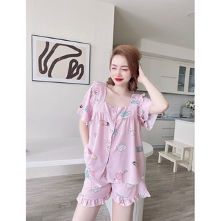 Đồ bộ Lụa bèo 50-100kg hoạ tiết xinh mát mẻ