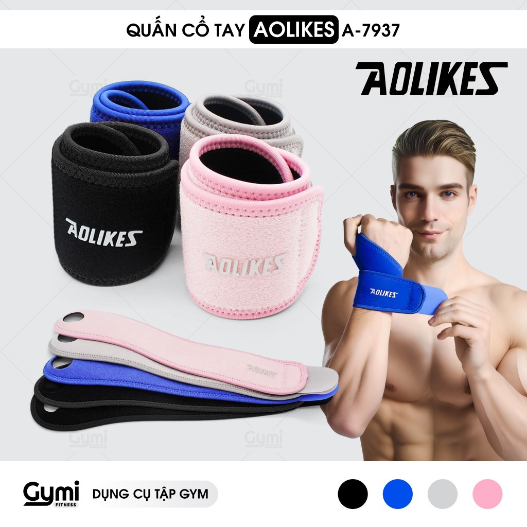 Băng quấn cổ tay Aolikes A-7937 - Hỗ trợ bảo vệ khớp cổ tay - AL7937