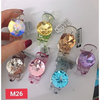 Kẹp trong đính đá pha lê 3 răng cao cấp Marcely.