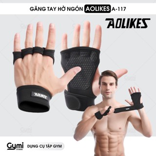 Găng Tay Hở Ngón Aolikes A-117 Tập Gym Nam Nữ - Găng Tay Tập Gym Thể Thao Nam Nữ Cao Cấp