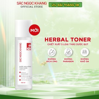 Nước Hoa Hồng thảo dược thiên nhiên Sắc Ngọc Khang 145ml giúp làm cân bằng da, se khít lỗ chân lông