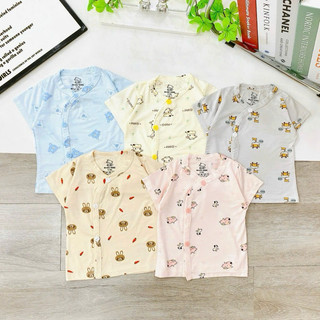 Combo 2 áo rời bé trai bé gái sơ sinh petit cao cấp hoạ tiết động vật mềm mịn mát thấm hút mồ hôi