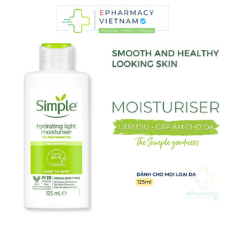 Kem Dưỡng Ẩm SIMPLE Kind To Skin Hydrating Light Moisturiser 125ml