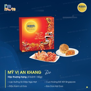 Hộp 4 bánh trung thu KIDO thượng hạng Mỹ Vị An Khang và Thịnh Vượng