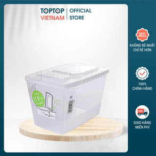 Hộp Đựng Bột, Bột Mix Dạng Nằm Nắp Bật 3L