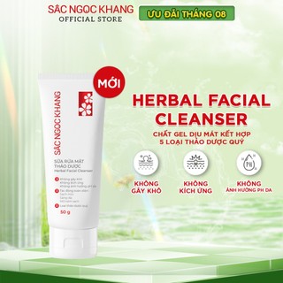Sữa Rửa Mặt Thảo Dược Thiên Nhiên  Sắc Ngọc Khang Giúp Làm Sạch Dịu Nhẹ, Không Khô Da 50g
