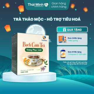 Bạch Cam Trà Tràng Phục Linh Thái Minh – Trà thảo mộc hỗ trợ thải độc đại tràng – Hộp 10 túi lọc