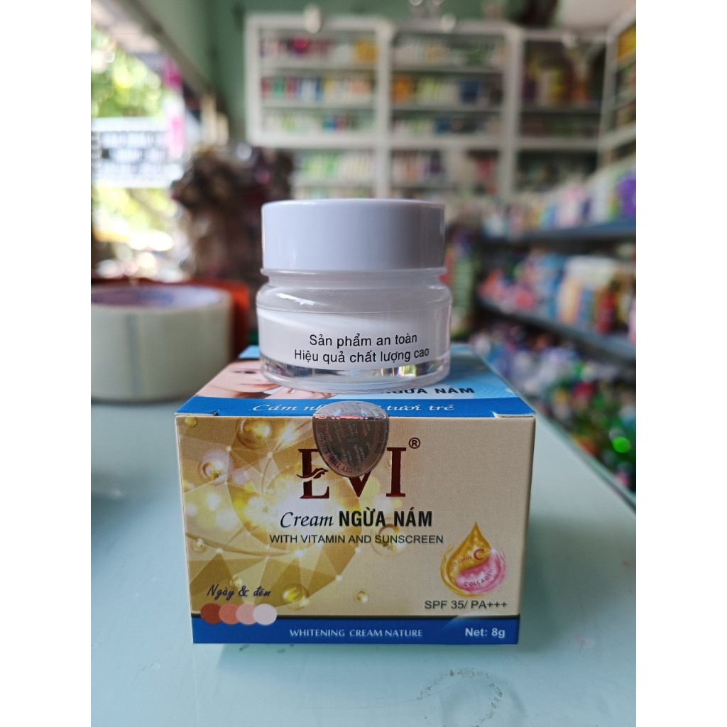 Kem ngừa nám EVI 8g mẫu mới