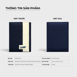Ví vải DOLANTO BRAND® Flap Wallet