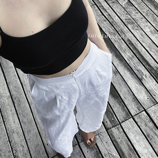 Quần trắng linen tưng premium