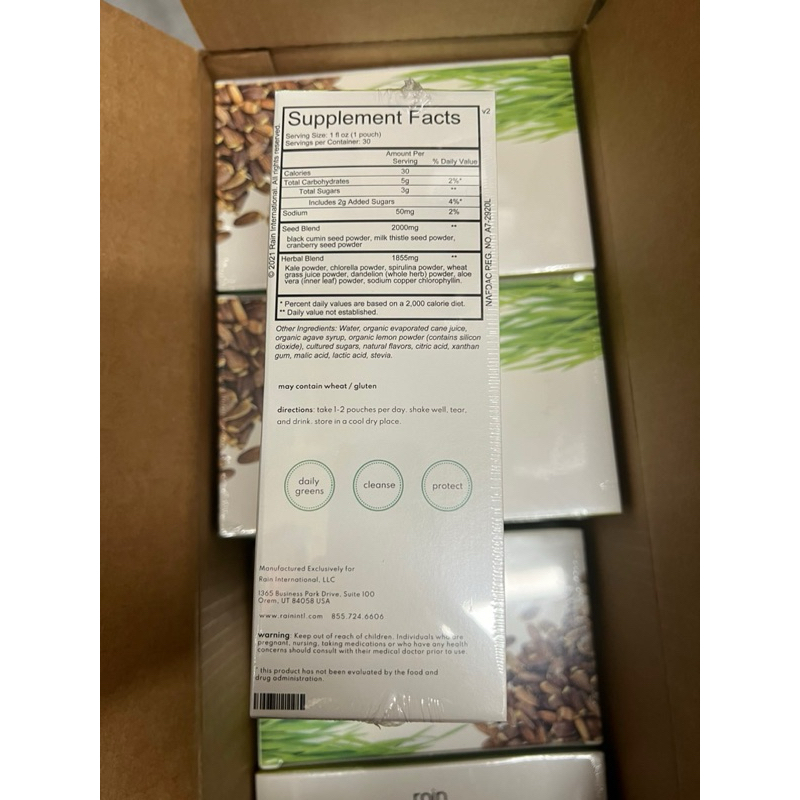 Chính hãng Rain core Mỹ Usa loại 30 gói - giúp thải độc gan tốt, thanh lọc cơ thể từ sâu bên trong.