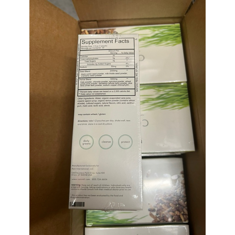 Chính hãng Rain core Mỹ Usa loại 30 gói - giúp thải độc gan tốt, thanh lọc cơ thể từ sâu bên trong.