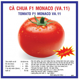 Hạt Giống Cà Chua Monaco Chịu Nhiệt - gói 0.5g - Năng Xuất Cao