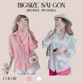 Áo sơ mi vải lụa 50 – 100kg bigsize sài gòn - b.1201